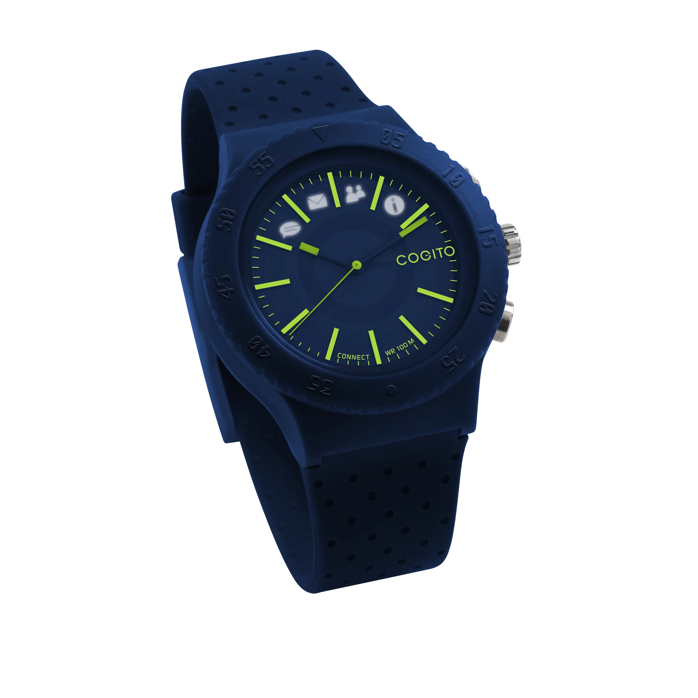 Like the company's Cookoo model, wearers can also use the watch to remotely fire the shutter on the paired smartphone's camera, control music playback and locate a mislaid phone