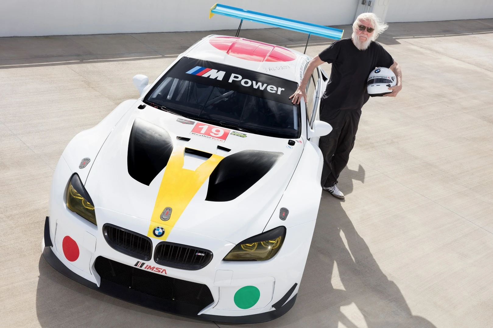 The M6 GTLM Art Car was designed by John Baldessari