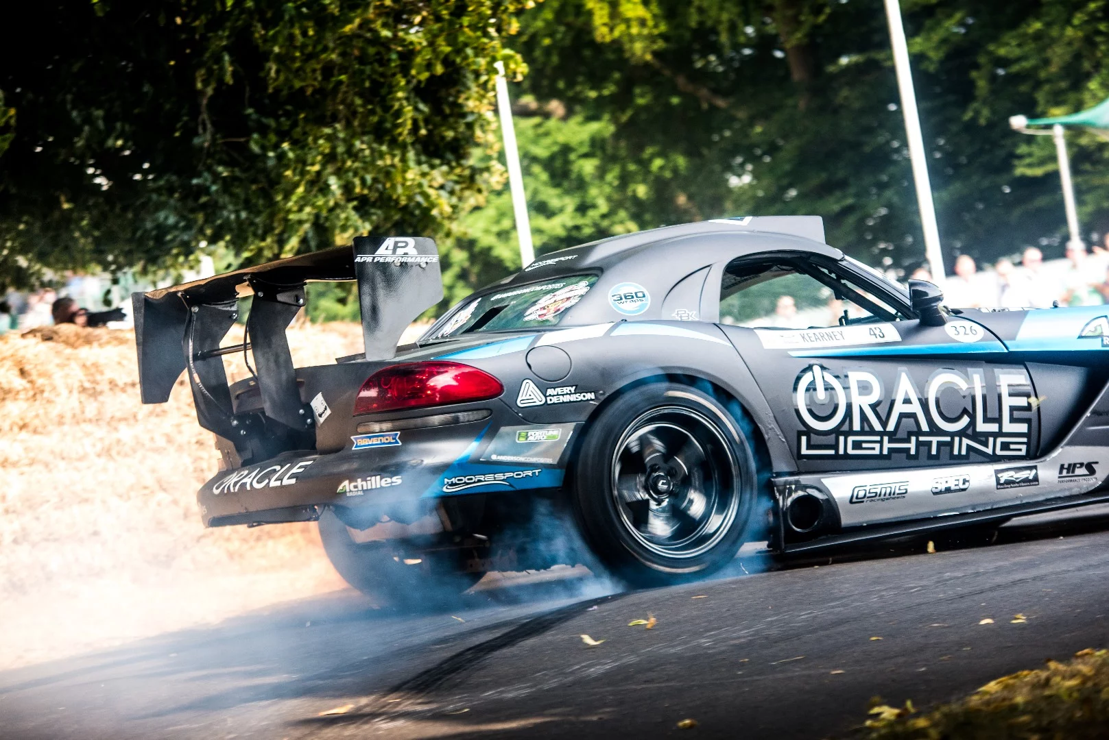 Drift car action from the 2018 Goodwood Festival of Speed