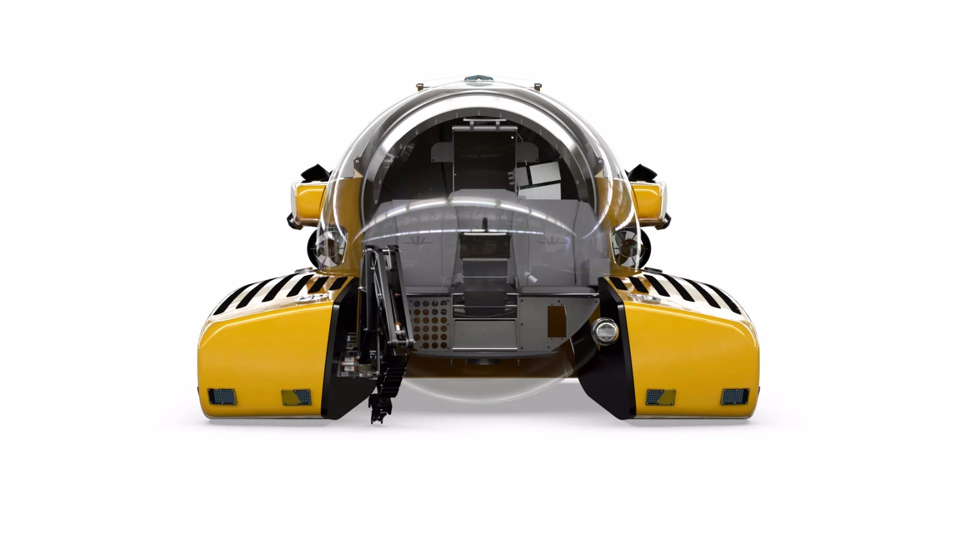 The 1650/3 LP is powered by a series of electric thrusters