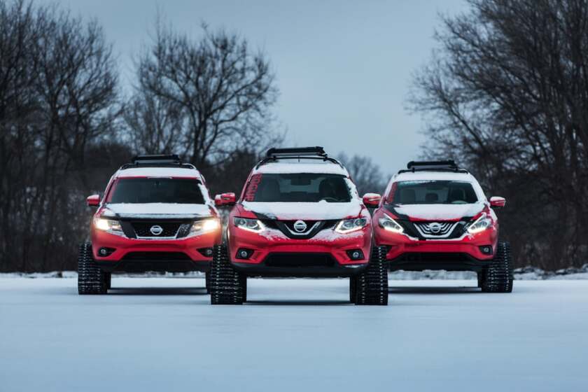 Nissan's trio of Winter Warriors