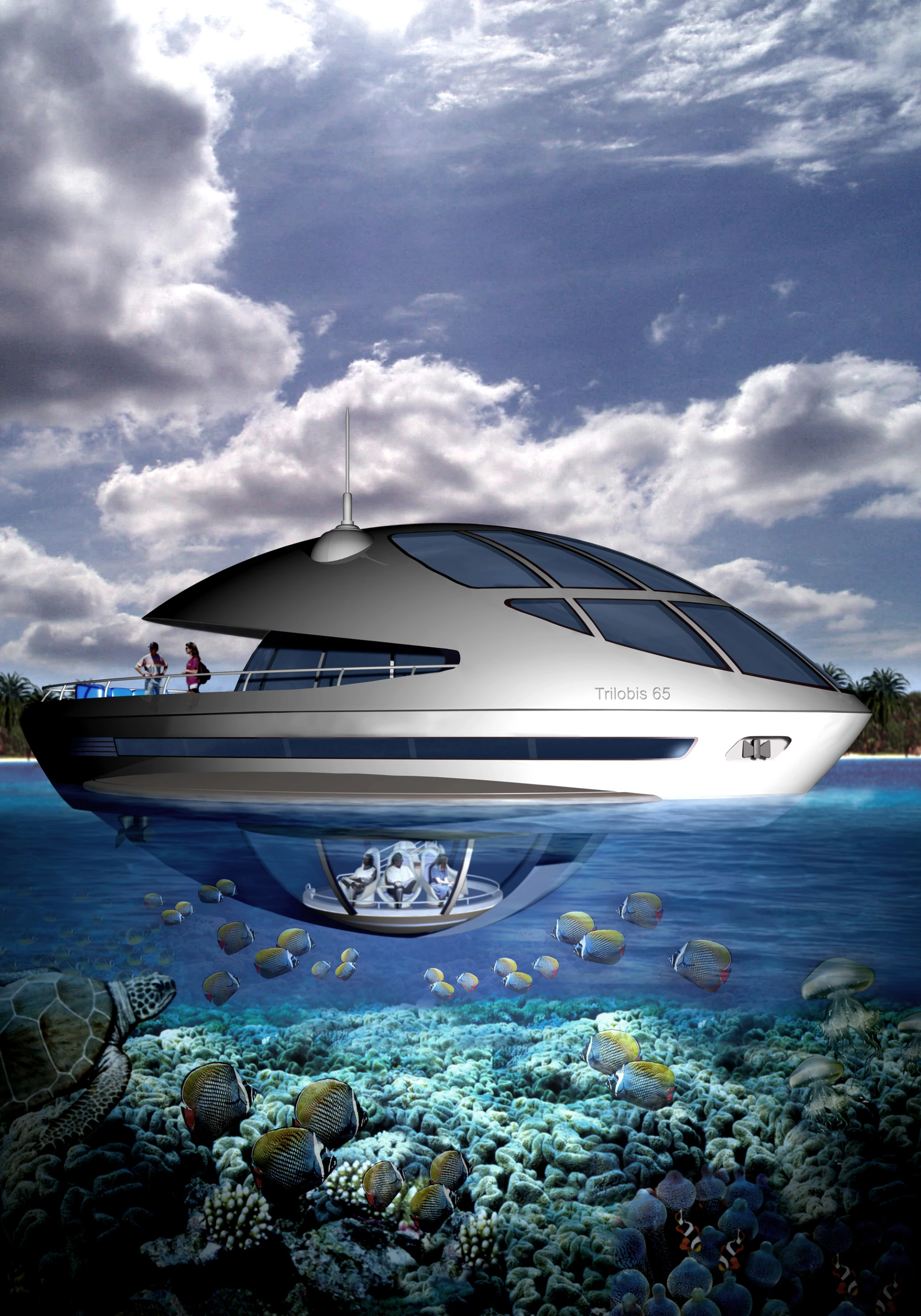 Amphibious 1000, Qatar's Italian designed Floating Resort (Image by Giancarlo Zema Design Group)
