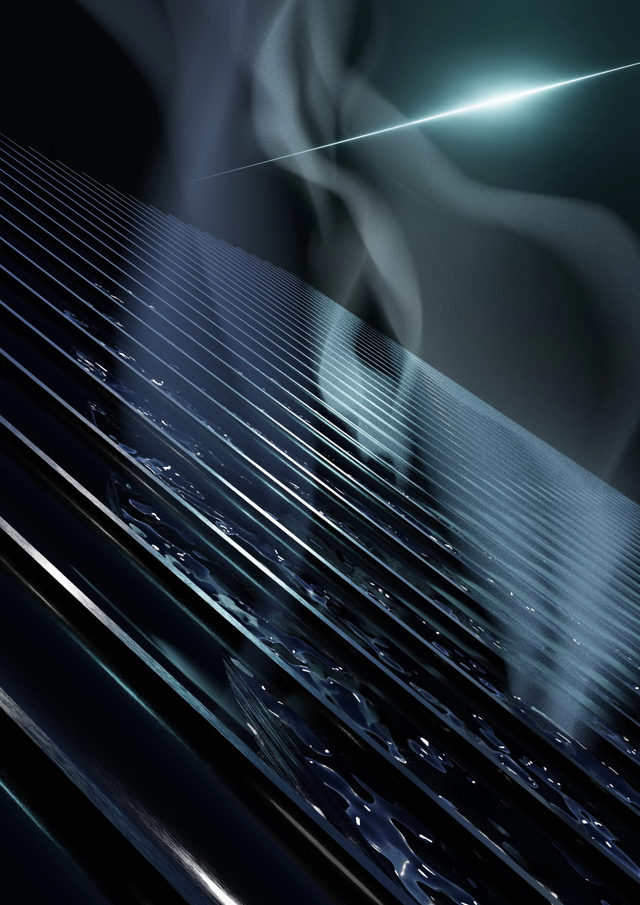 A render of the water-purifying aluminum panel