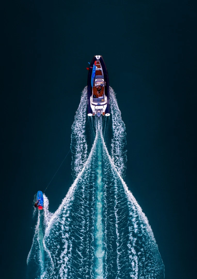 A Nominated Entry winner. Watersports in the harbor outside Auckland, New Zealand