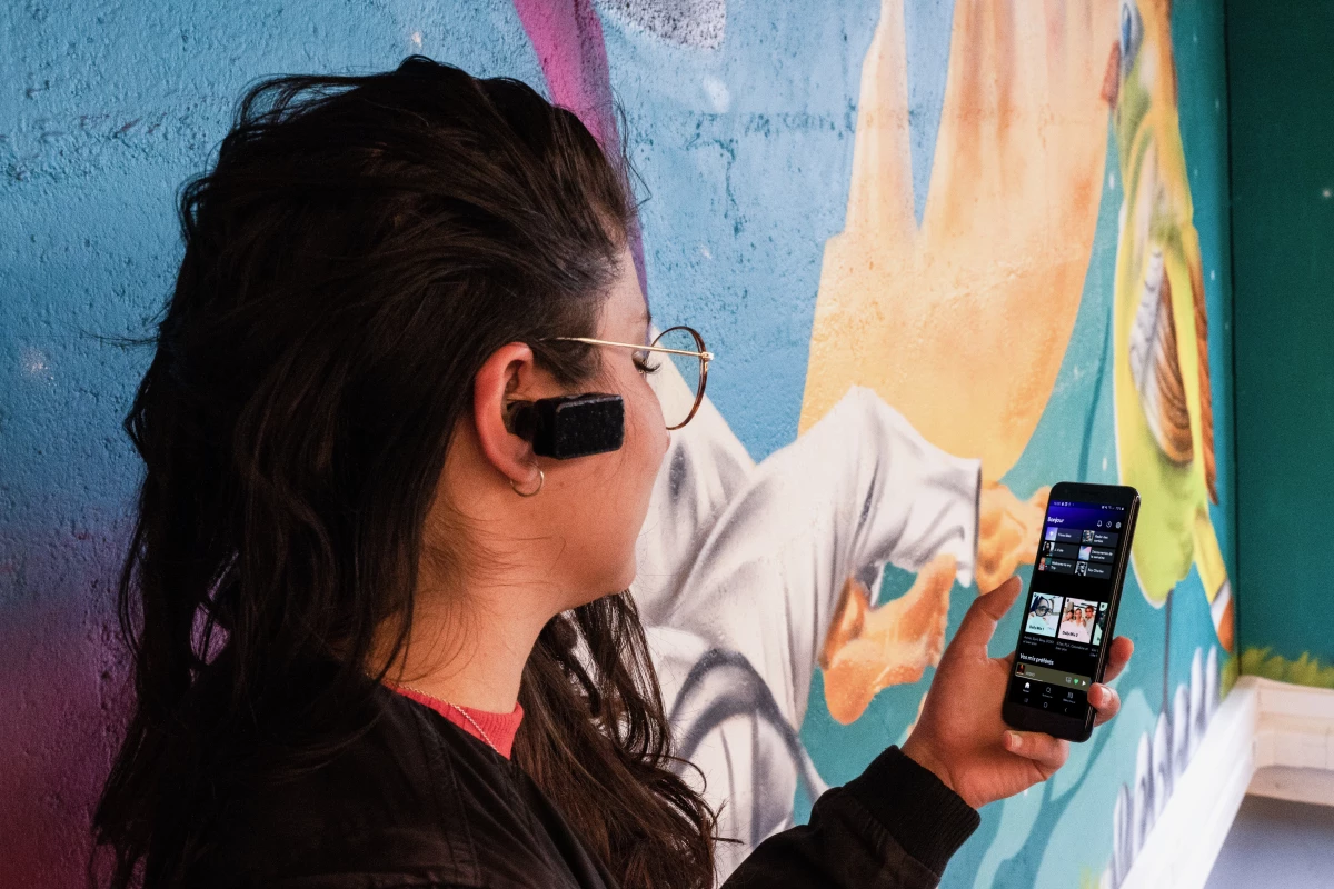Wisear's Perceive earbuds convert electric signals produced by facial movements into mobile device commands