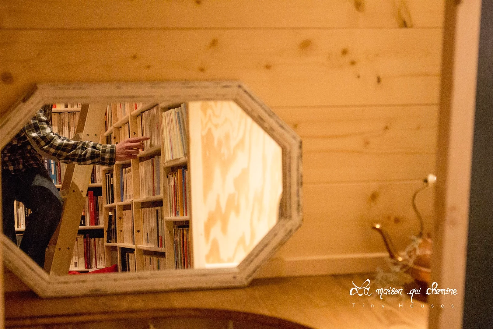 The interior is small but still includes amenities like a sleeping area, W.C. and kitchenette