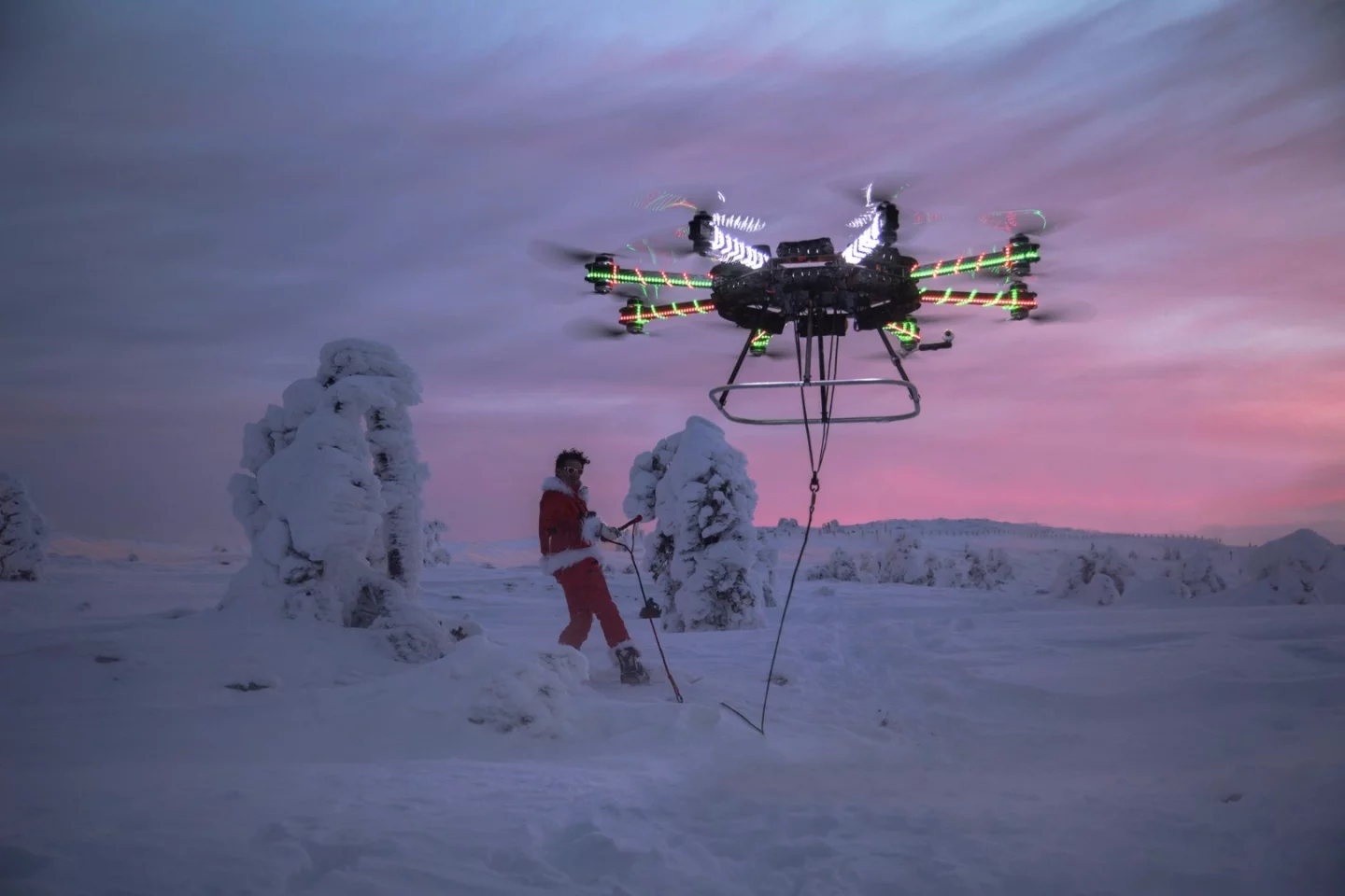Neistat and his 16-rotor drone