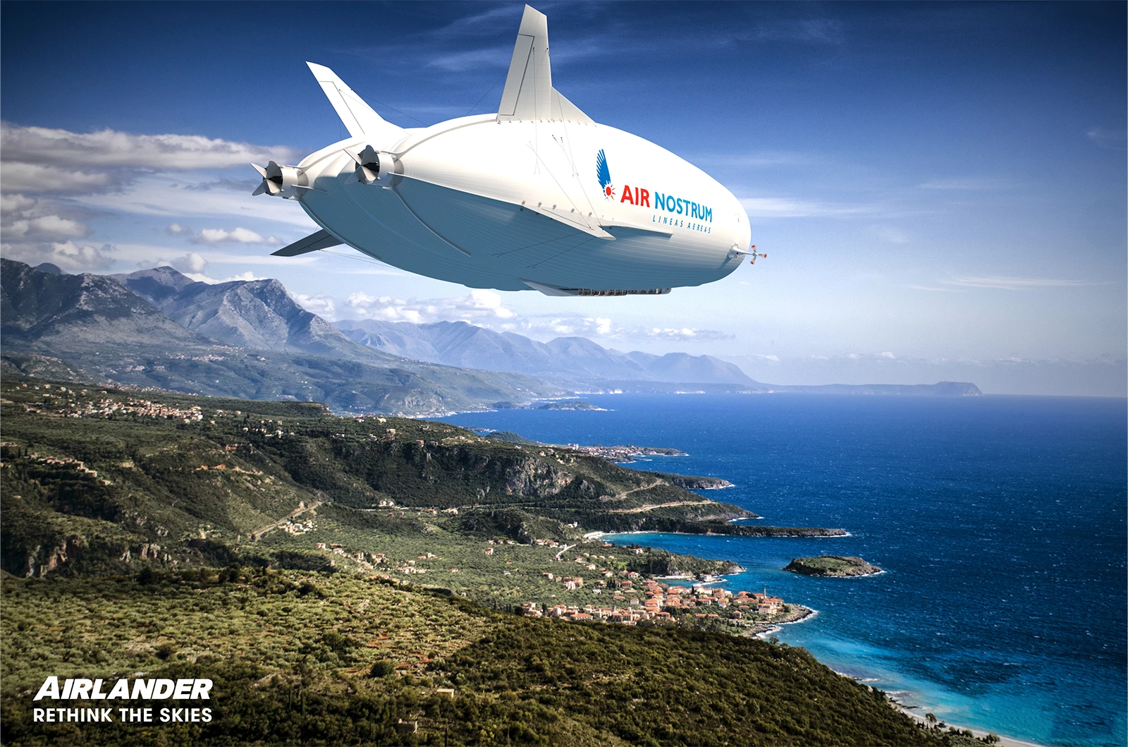 The Air Nostrum Group has reserved 10 Airlander 10 airships, with delivery expected to happen in 2026