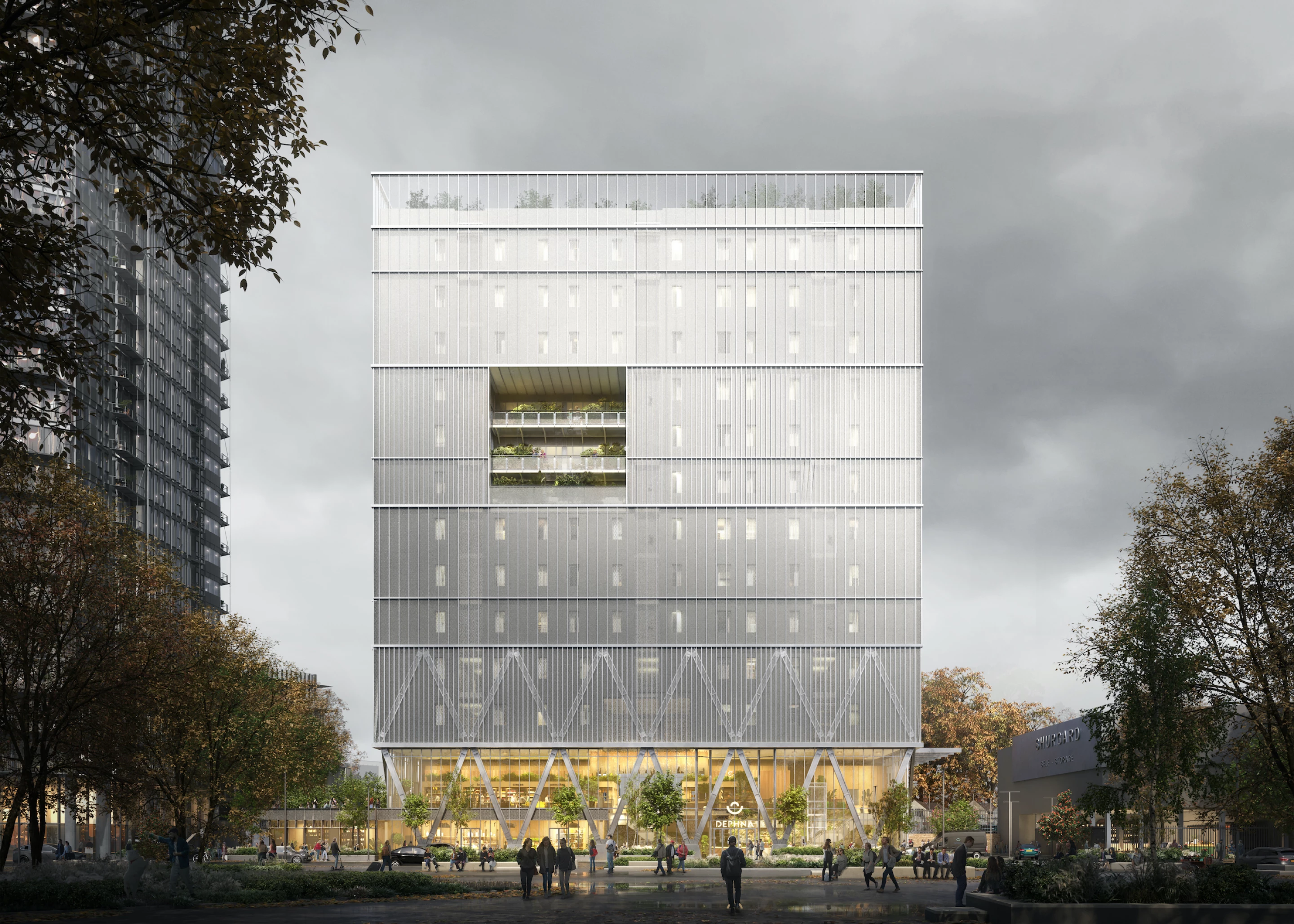 Plans cooked up for eye-catching cuboid building in London
