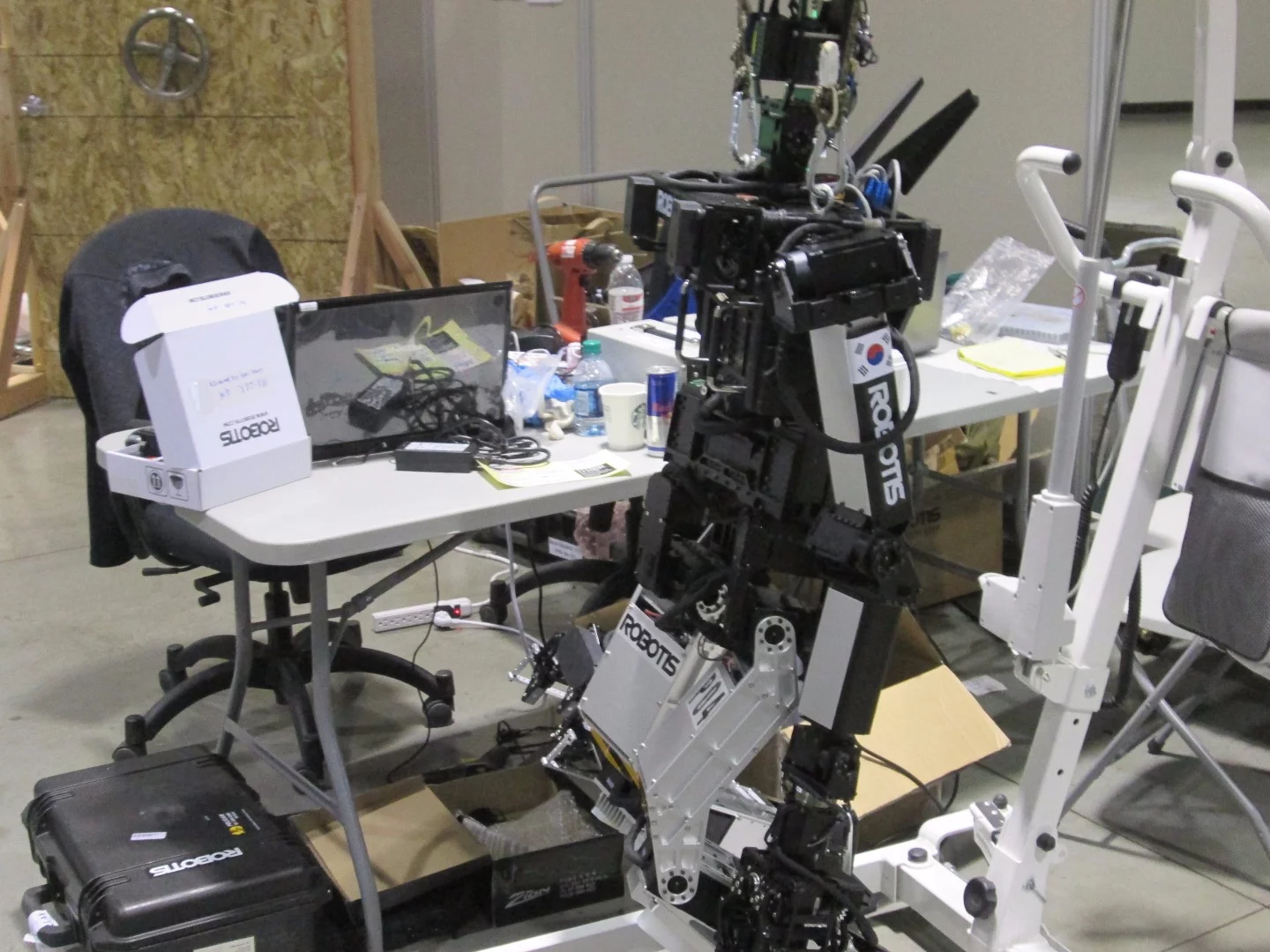 Robotis on the crane