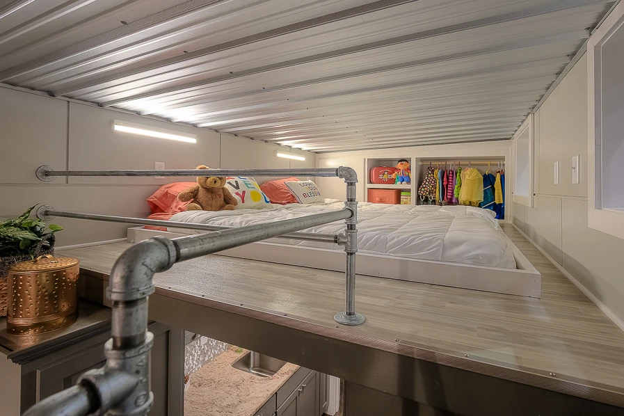 The loft bedroom