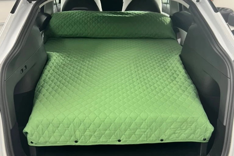 Specifically designed to fit the back of the Tesla Model Y SUV, the Cargo & Bed Platform is presently on Kickstarter