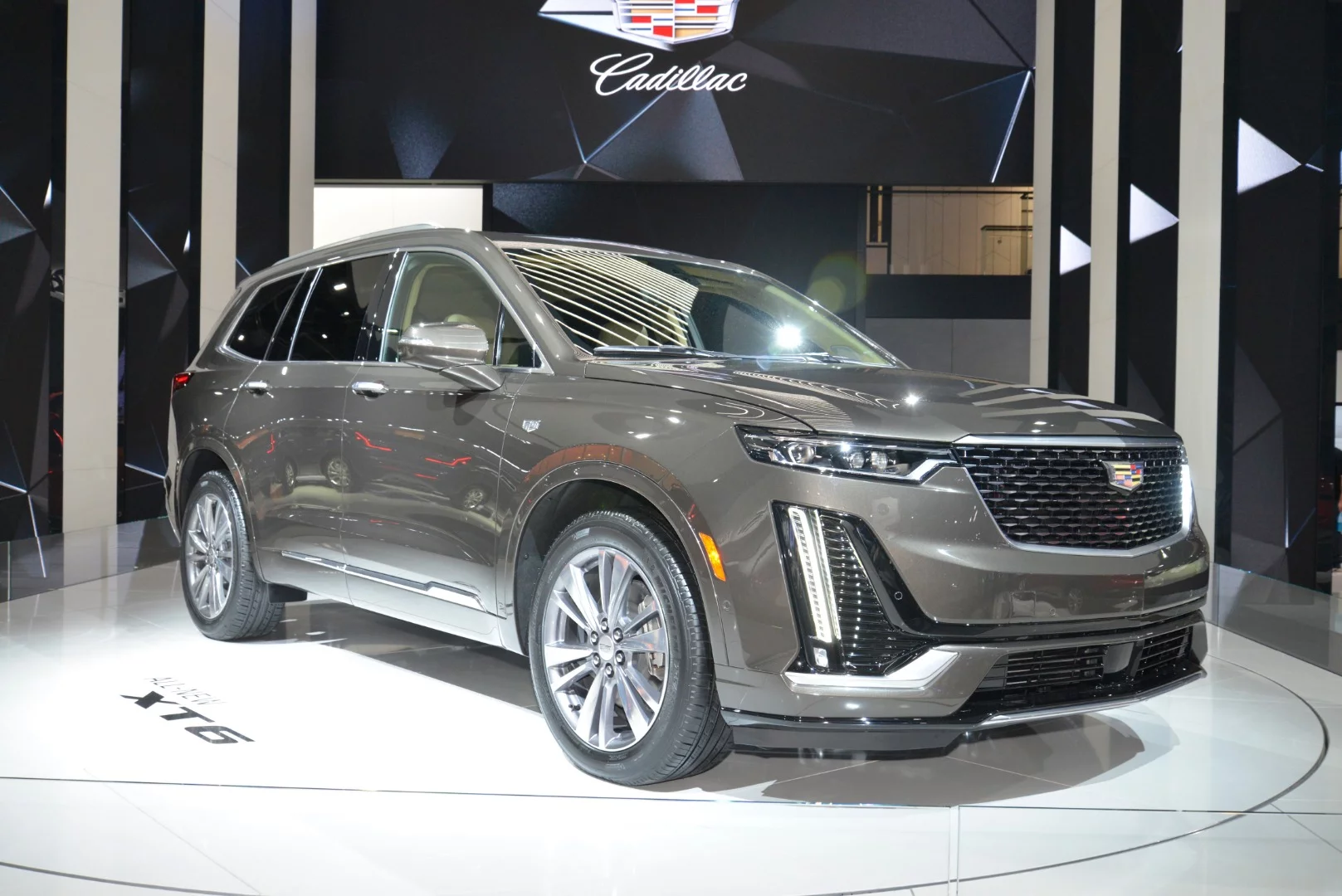 Cadillac's XT6 large unibody SUV on the floor in Detroit