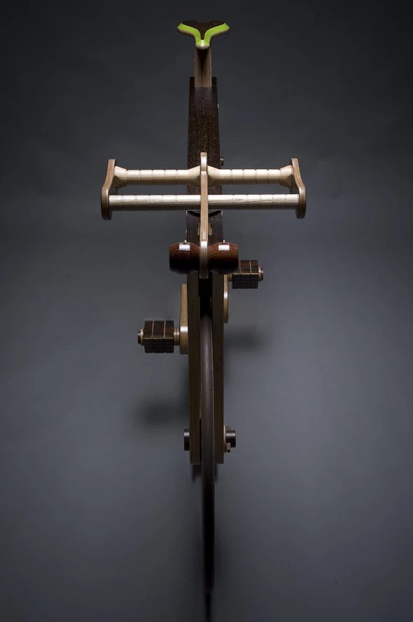 The height of the handlebars can also be adjusted to accommodate a greater variety of riders, as can the seat height, to allow a variety of riders to take the all-wooden SBQ for a spin