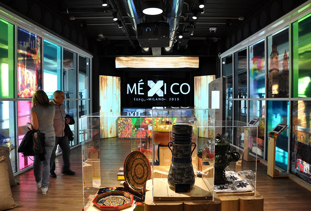 The Mexico Pavilion combines agricultural activities, rituals, traditional practices, techniques and culinary habits