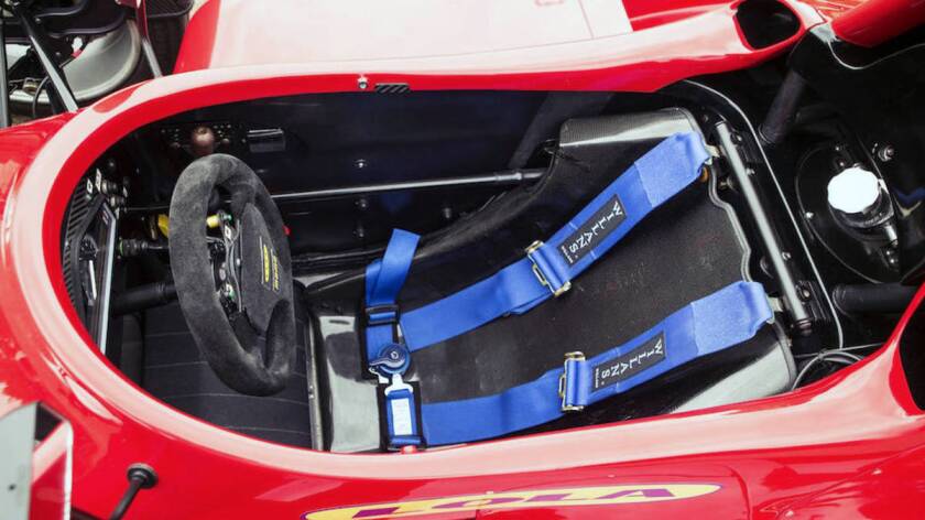 Lola engineers didn't need to change much of the cockpit on the F1R other than to add turn signal indicators, light switches and a handbrake