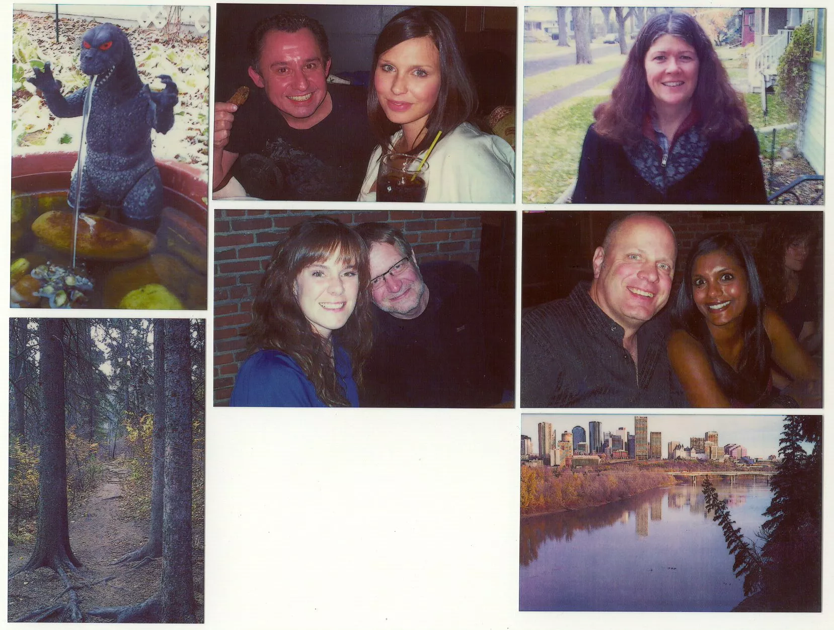An assortment of prints made by the Polaroid Z2300