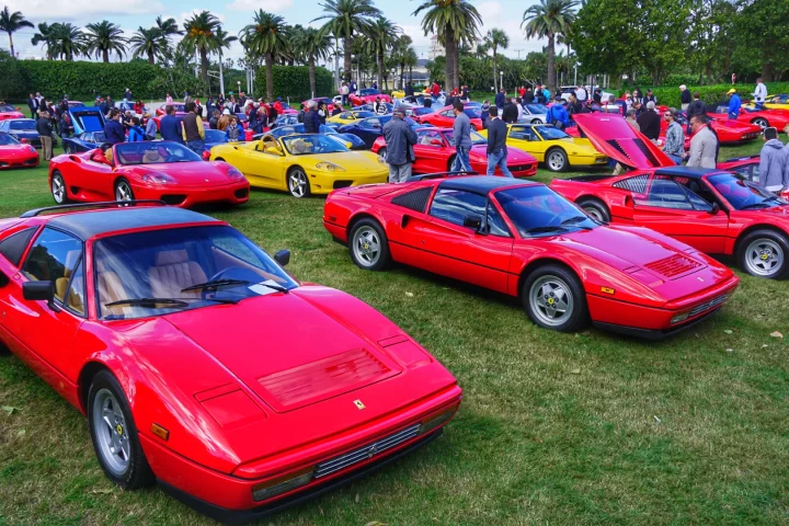The main concorso show lawn at the 2016 Cavallino Classic