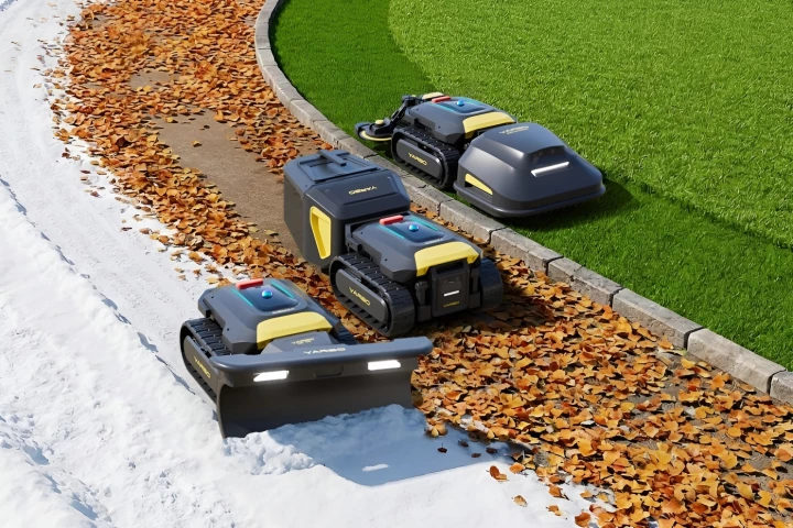 The Yarbo M can perform multiple yard duties via swappable modules
