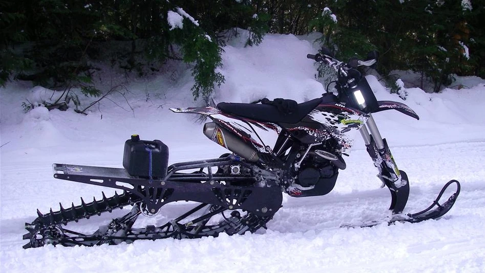 A KTM 530 with the Long Track kit