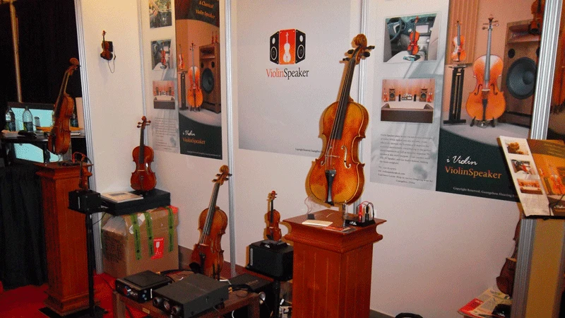The i Violin display at CES