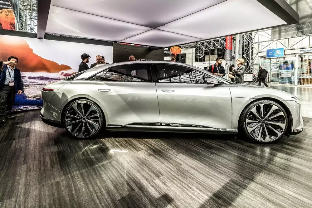 Lucid Motors shows the Air at the 2017 New York Auto Show