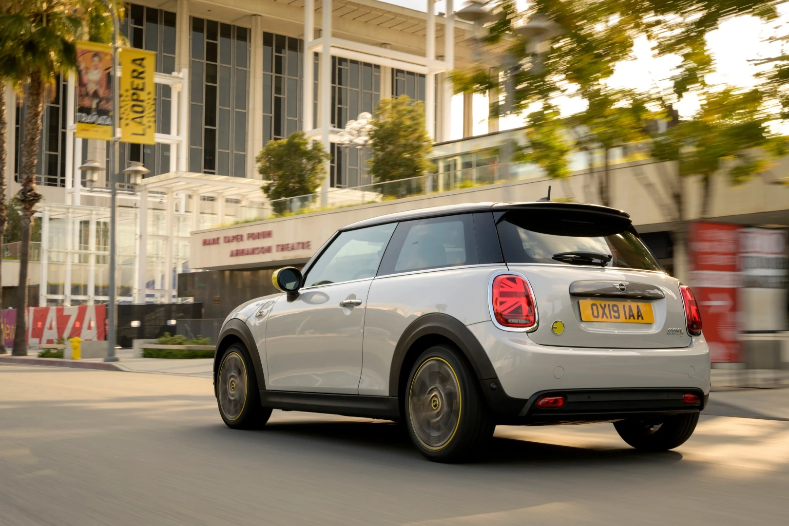 Mini Cooper SE on the road