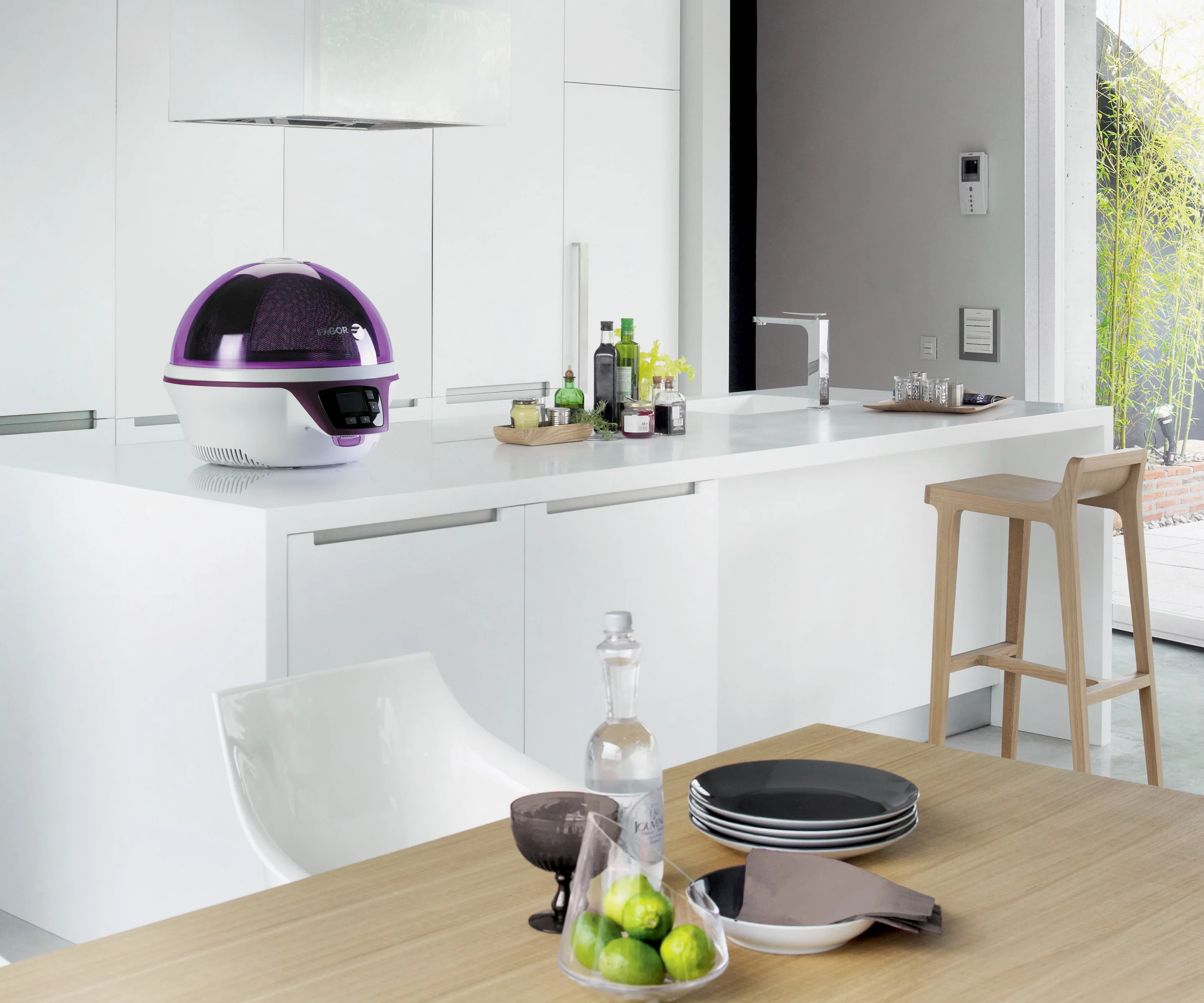 The freestanding unit is fairly compact