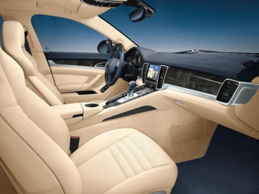 The Porsche Panamera's luxury interior