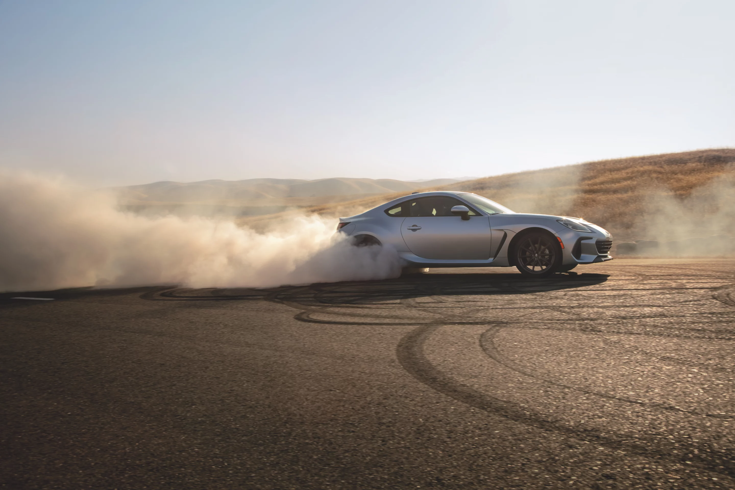 For track driving, the standard Vehicle Stability Control (VSC) traction and stability system offers the driver five different settings