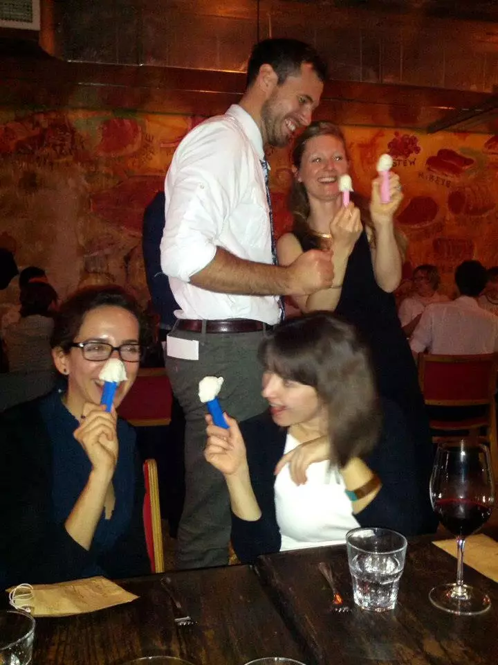 As you can imagine, the employees were very happy with their candy-toting replicas