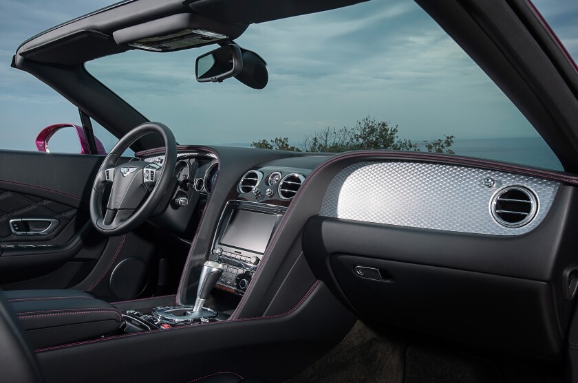 The Bentley Continental GT Speed Convertible interior