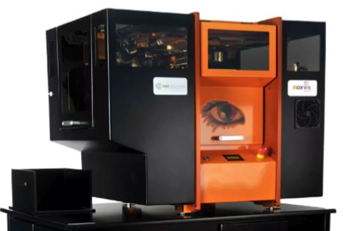 The Mcor IRIS 3D paper printer, which will be used in the Staples Easy 3D service