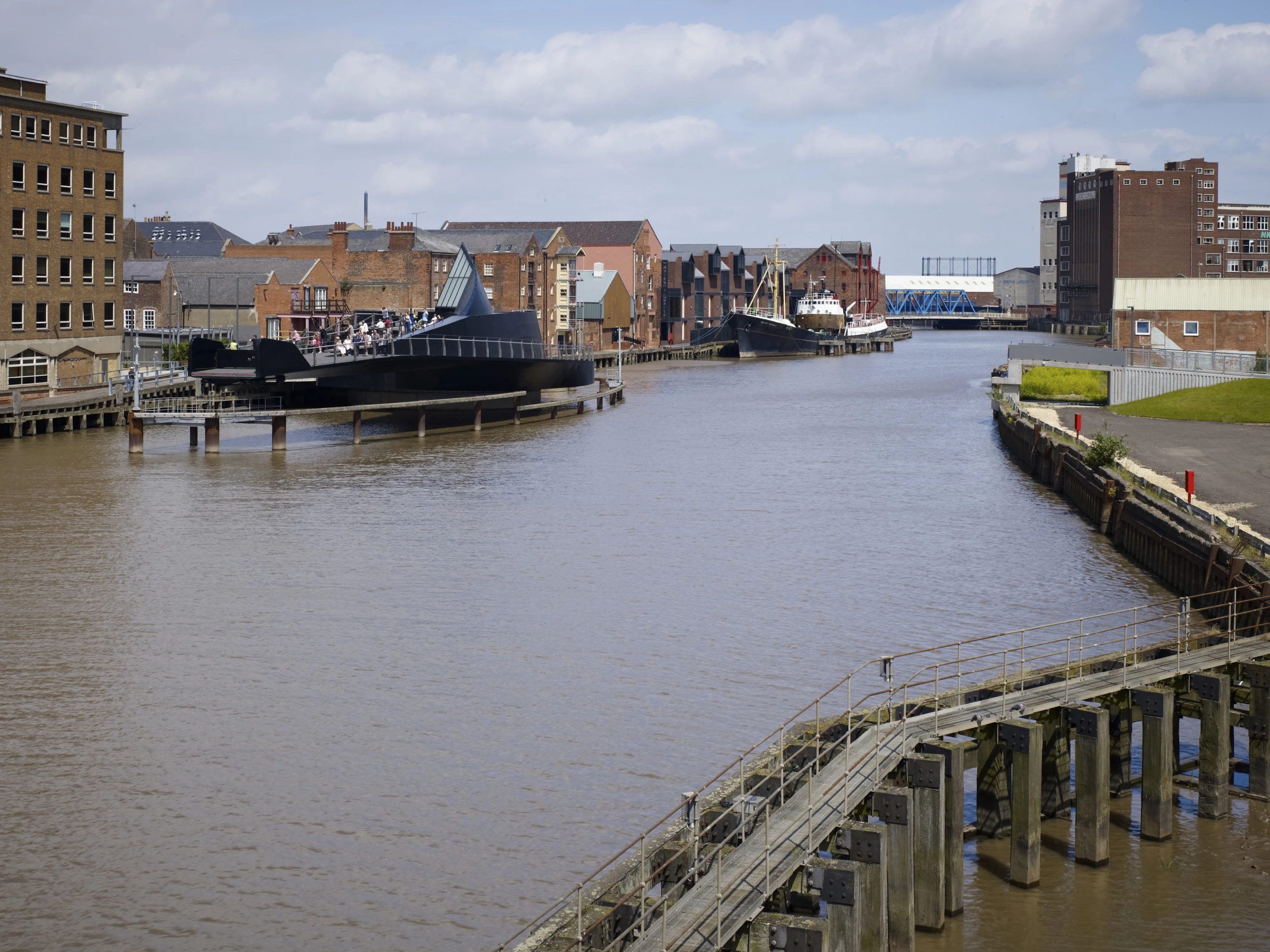Photo showing the rotation of the bridge (Photo: Timothy Soar)