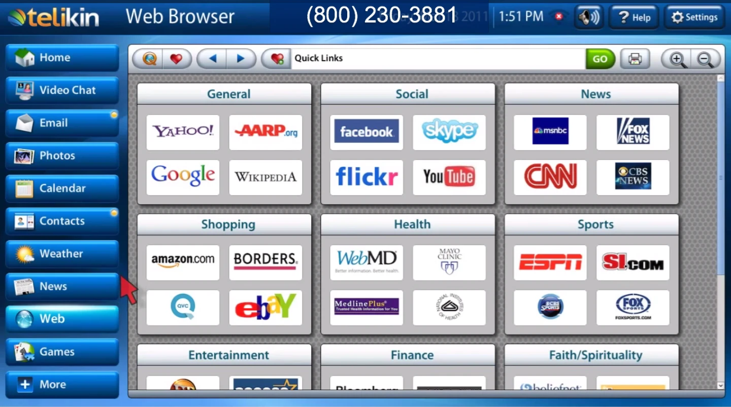 The Telikin's walled garden approach to the web