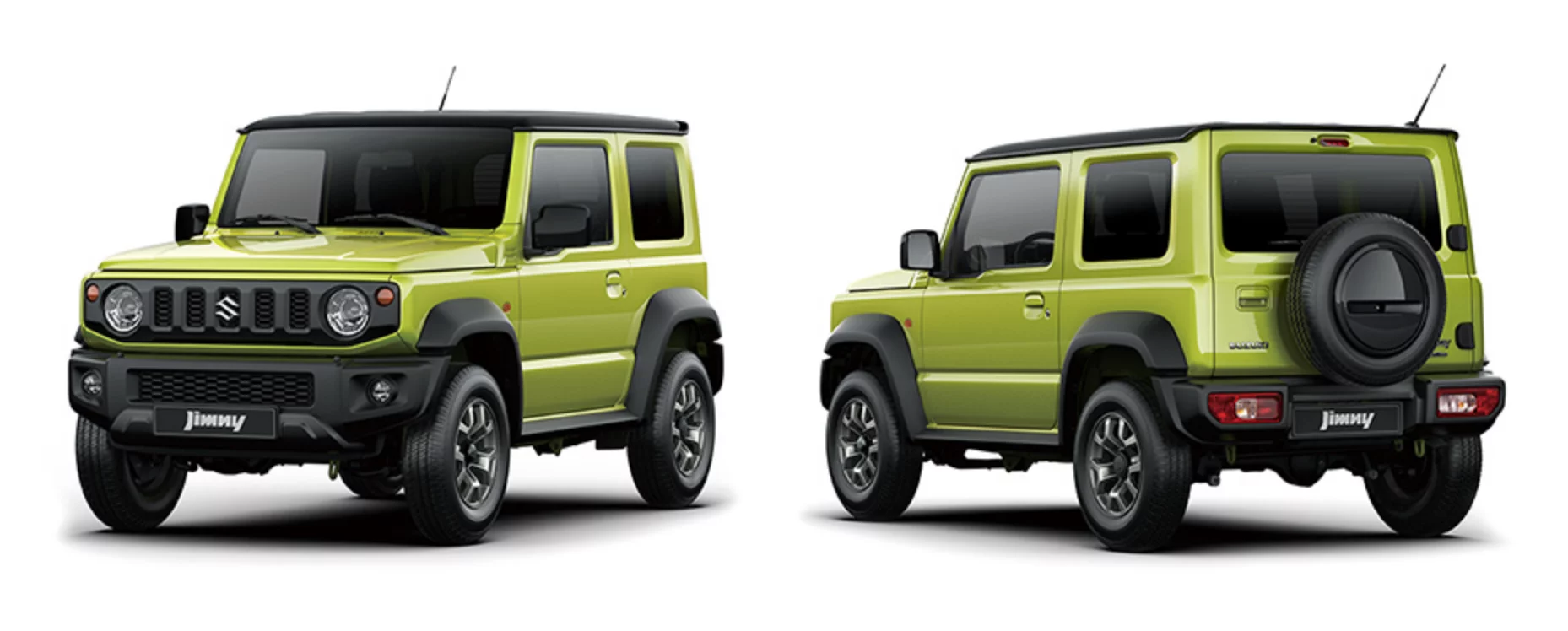 The new Suzuki Jimny: yep, the spare tire's on the back