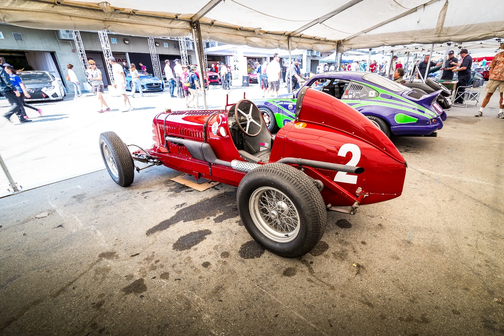 A 1933 Maserati 4CM in all its open-wheeled glory