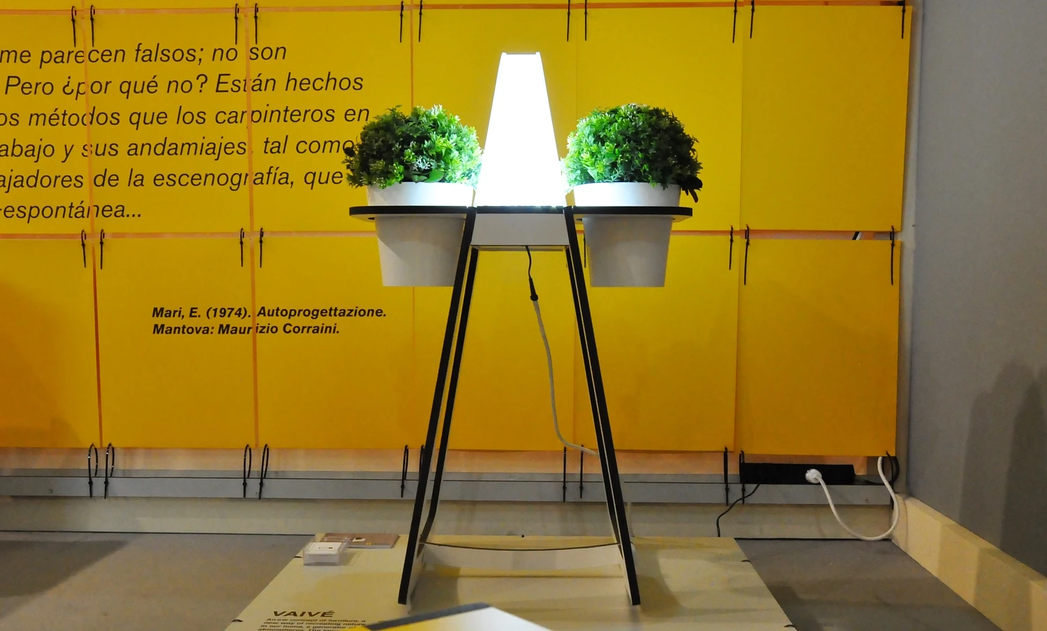 Indoor plant lamp from the Polytechnic University of Valencia