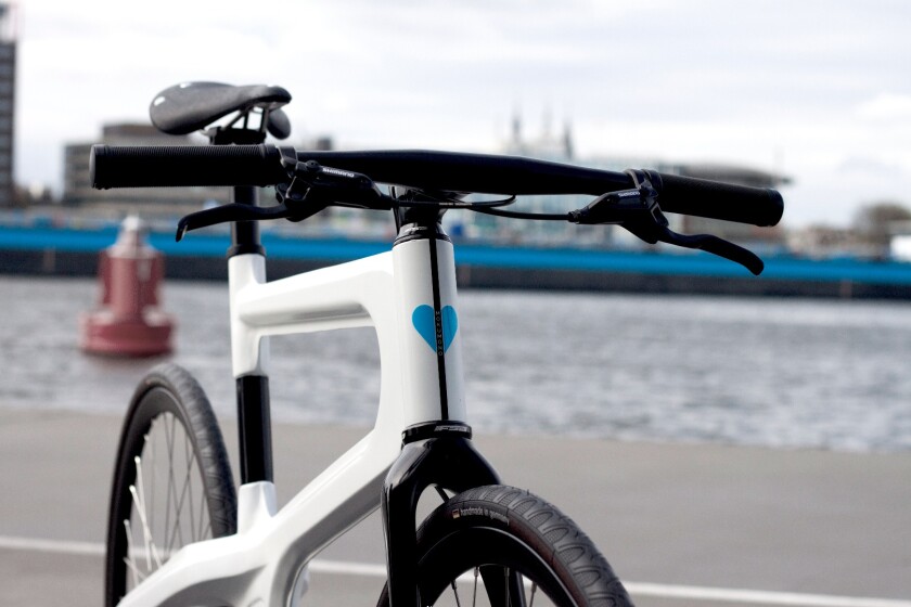 While the technique does leave a raised seam all the way along the middle of the bike, it's incorporated into the design