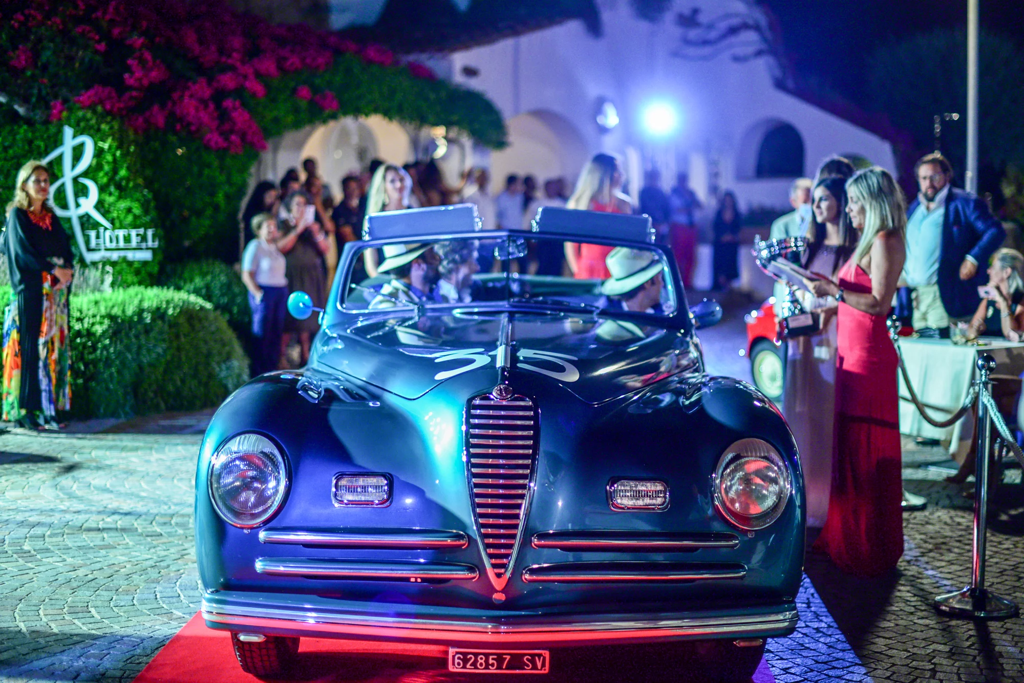 The winner of the Cars from the Mille Miglia Class, the 1947 Alfa Romeo 6C 2500 Cabriolet Pininfarina of Mattia Colpani competed in the 1949 Mille Miglia.