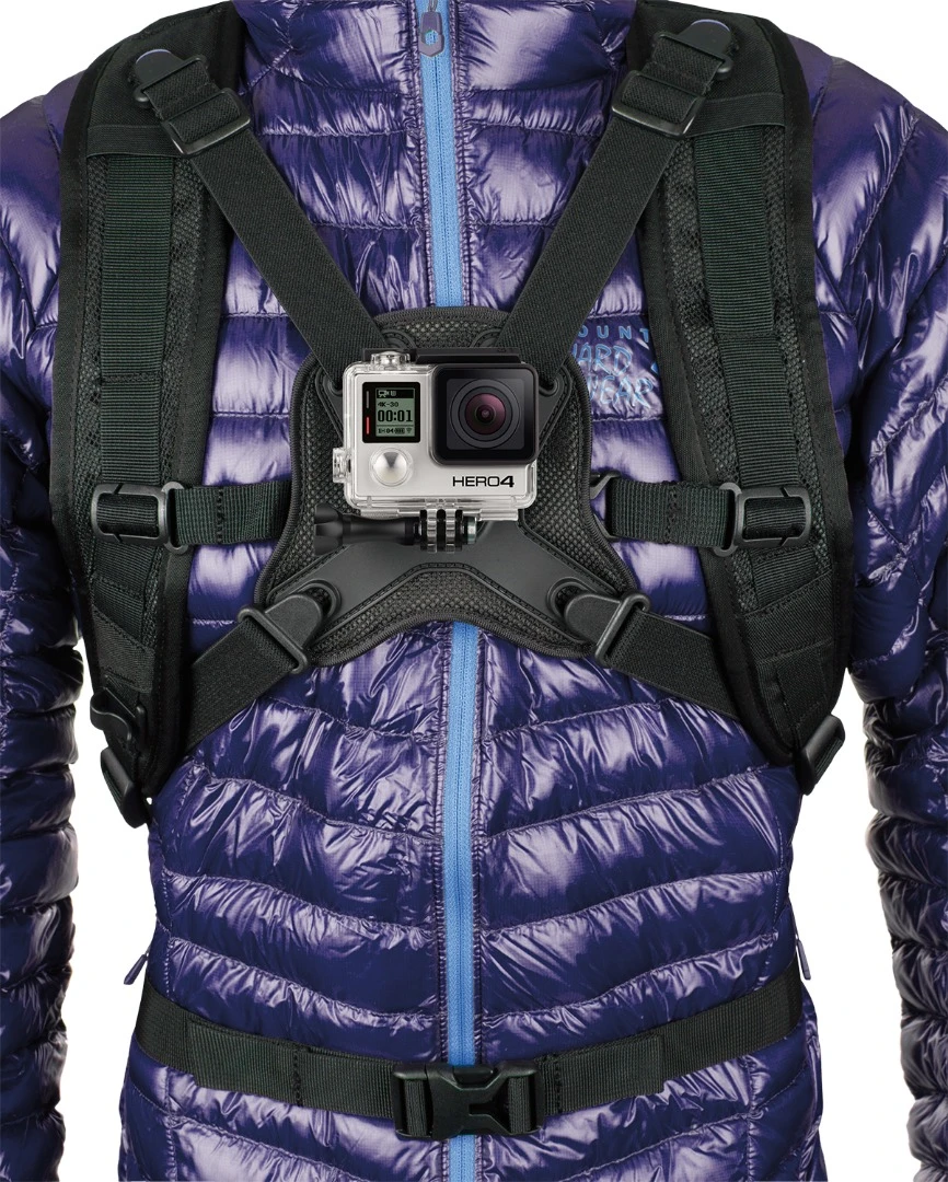 The chest strap isn't subtle, but it does promise to be secure