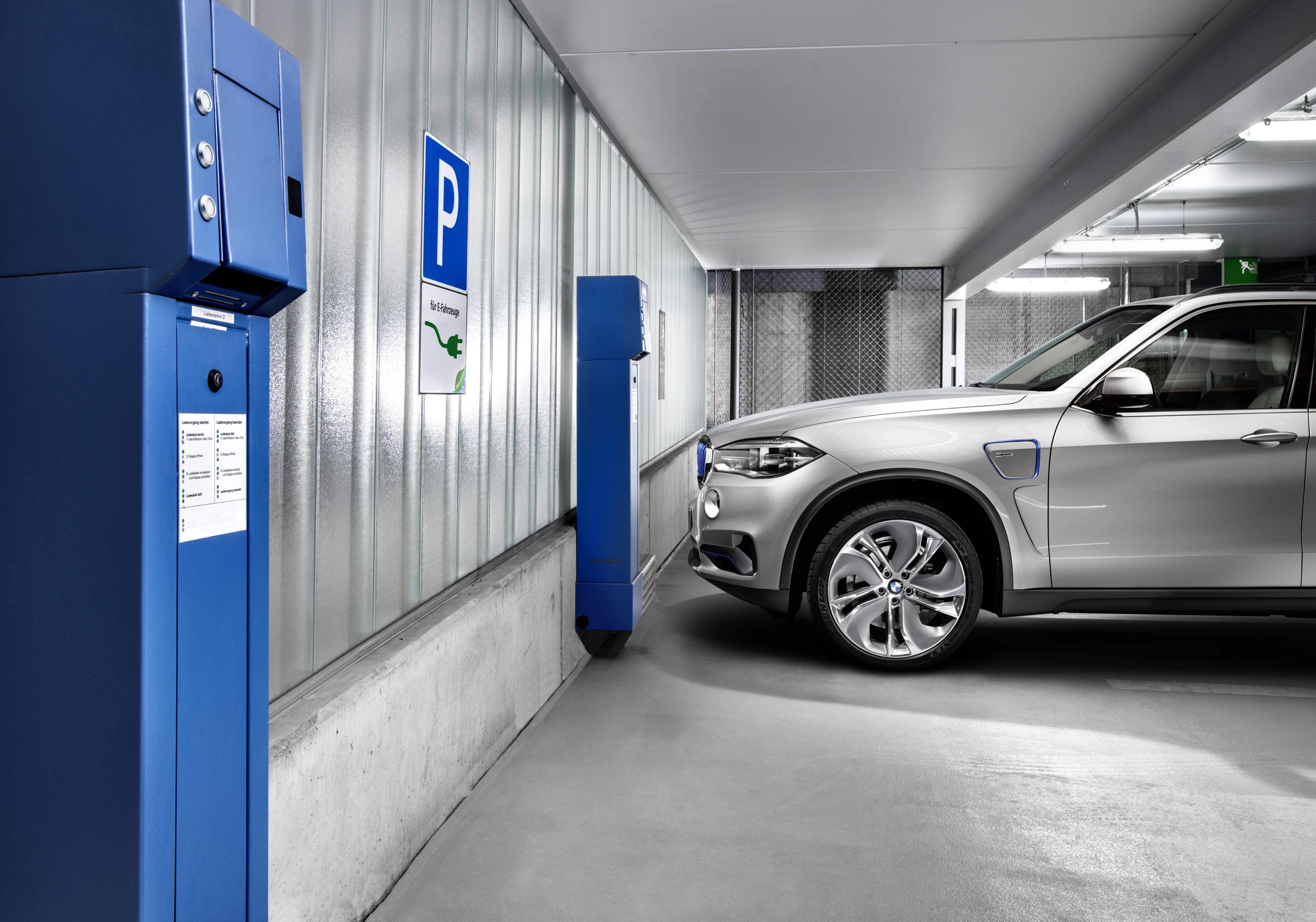 BMW's press release does not specify battery size or charging time