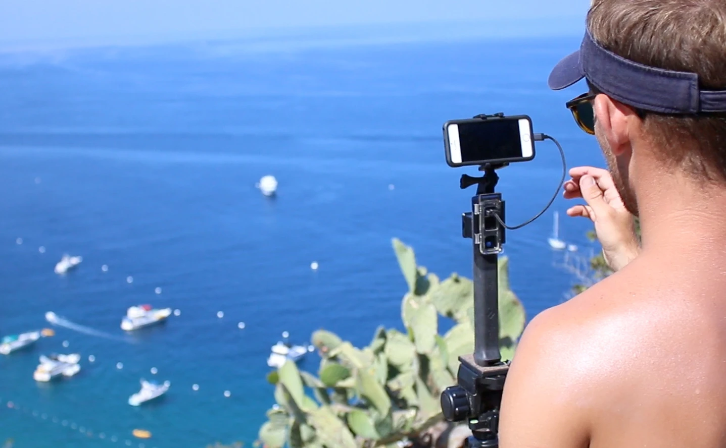 The PolarPro PowerGrip H2O can be used with GoPro cameras or other devices via a mount adapter