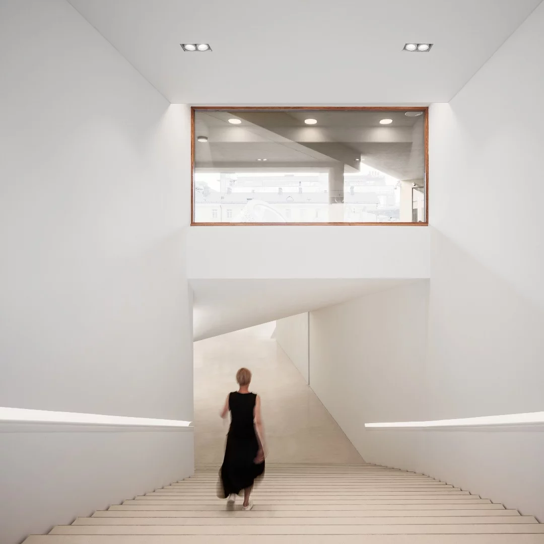 Interior of the brand new Amos Rex contemporary art museum for Helsinki