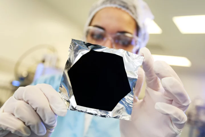 The spray-on coating absorbs 99.98 of the light impacting its surface