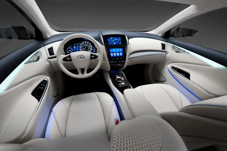 The LE's wireless charging may make it to production, but don't expect this interior to