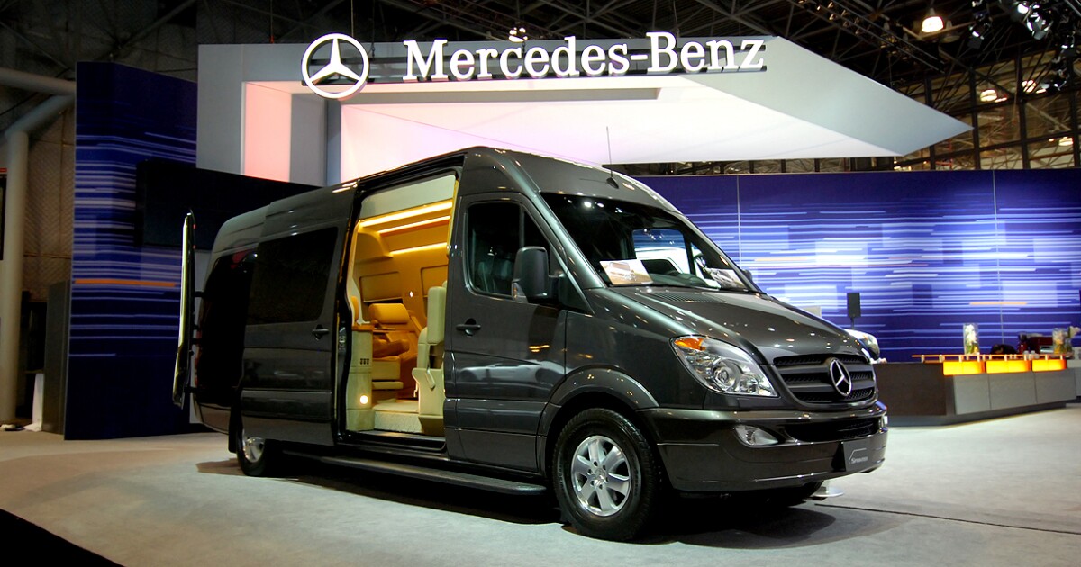 Mercedes Benz Sprinter Van Outfitted Like A Private Jet For New