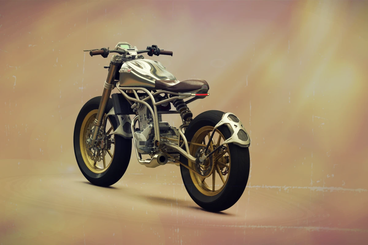The CCM Spitfire is a lightweight flat-track styled roadster with 55 horspower pushing just 120 kg.