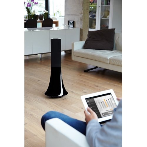 The wireless speaker supports Bluetooth and Wi-Fi