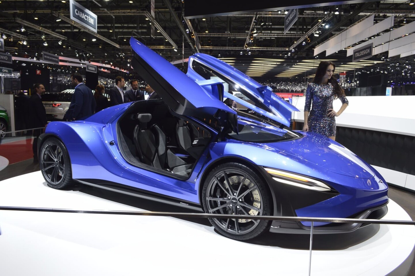 The gullwing doors on the Techrules TREV give it a touch of Lamborghini-style drama